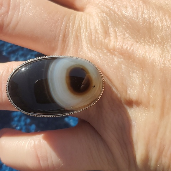 New Botswana Agate 925 Silver Ring. - Picture 8 of 16